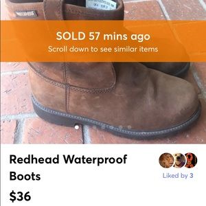 Red Head waterproof boots